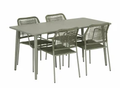 Tuinset Phi 150x80cm met 4 tuinstoelen Phi