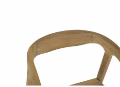 Tuinstoel Cato 52x50x80cm - teak massief - naturel