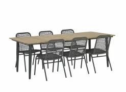 Tuinstoel Hopi 55x61x81cm - artificial rattan - antraciet