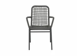 Tuinstoel Hopi 55x61x81cm - artificial rattan - antraciet