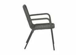 Tuinstoel Hopi 55x61x81cm - artificial rattan - antraciet