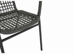 Tuinstoel Hopi 55x61x81cm - artificial rattan - antraciet