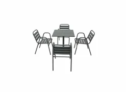 Tuintafel Lush 70x70x72cm - aluminium - antraciet