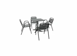 Tuintafel Lush 70x70x72cm - aluminium - antraciet