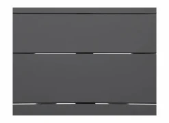 Tuintafel Shore Ø90cm - aluminium - antraciet