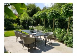 Tuintafel Shore 220x90cm - aluminium - antraciet