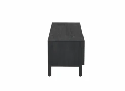 Tv-meubel Aquilano 145cm - acacia massief & decor - zwart