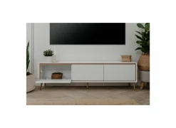 Tv-meubel Arona 175cm - melamine - wit
