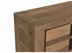 Tv-meubel Carbone 150cm - sheesham massief & decor - naturel