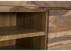 Tv-meubel Carbone 150cm - sheesham massief & decor - naturel