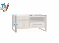 Tv-meubel Cascade 103cm - lamulux - mokka