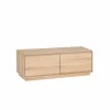 Tv-meubel Caviar 111cm- eik massief & decor - naturel