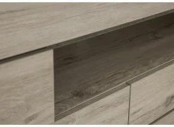 Tv-meubel Etna 182cm - decor - millenium eik & lichtgrijs