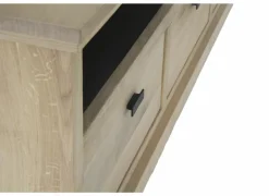 Tv-meubel Grimaldi 160cm - eik massief & decor - naturel