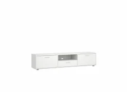 Tv-meubel Media 177cm - melamine - wit
