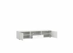 Tv-meubel Media 177cm - melamine - wit
