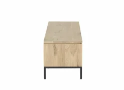 Tv-meubel Nomade 150cm - eik massief & fineer & decor - naturel