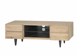 Tv-meubel Palacio 150cm - eik massief & decor - naturel