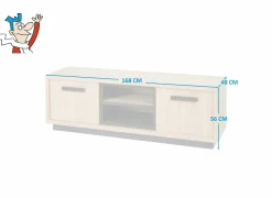 Tv-meubel Percy 168cm - decor - castella eik