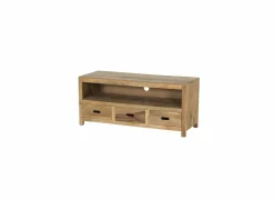 Tv-meubel Ploutos 125cm - mango massief - naturel