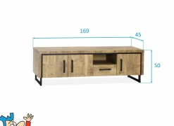 Tv-meubel Rimini  169cm - lamulux - mango