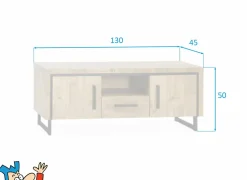 Tv-meubel Rimini 130cm - lamulux - mango