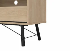 Tv-meubel Ry 151cm - decor - bruin & zwart