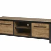 Tv-meubel Samuel 160cm - decor - denver eik & zwart