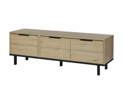 Tv-meubel Toby 175cm - melamine - castella oak