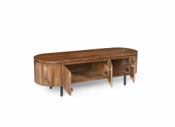 Tv-meubel Velian 150cm - mango massief - bruin