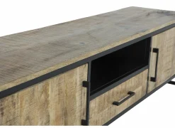 Tv-meubel Woodcraft 190cm - mango massief - bruin
