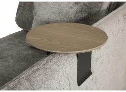 Universeel Armtafeltje 8-24cm - metaal - eiklook & zwart