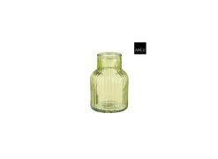 Mica Vaas Ambre H20cm - glas - limoen