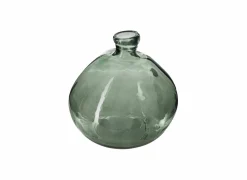 Vaas H33cm - gerecycleerd glas - groen