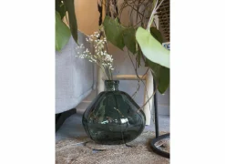 Vaas H33cm - gerecycleerd glas - groen