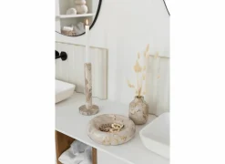 Vaas H15cm - marmer - beige