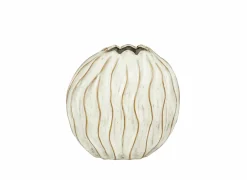 Vaas Jovi Ø27x15,5cm - stoneware - wit