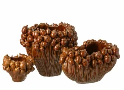 Vaas Karpo H24,5cm - keramiek - bruin