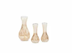 Vaas Ø5x13cm - glas - gold