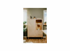 Vitrinekast Bali 103cm - melamine - sonoma eik