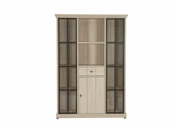 Vitrinekast 145cm - decor - natuurlijke olm