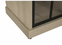 Vitrinekast 145cm - decor - natuurlijke olm