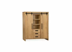 Vitrinekast Cottage 135cm - lamulux - naturel