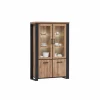 Vitrinekast Estrella 126cm - decor - industrial oak