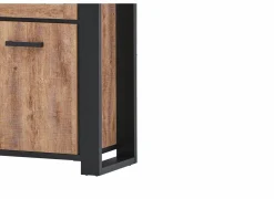 Vitrinekast Estrella 126cm - decor - industrial oak