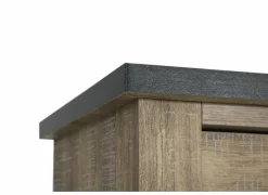 Vitrinekast Etienne 221cm - decor - zwart