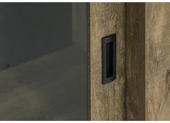 Vitrinekast Etienne 221cm - decor - zwart