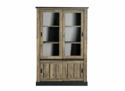 Vitrinekast Etienne 135cm - decor - industrial oak