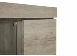 Vitrinekast Etna 125cm - decor - millenium eik & lichtgrijs