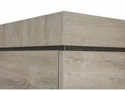 Vitrinekast Etna 125cm - decor - millenium eik & lichtgrijs